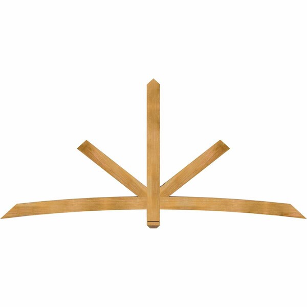 Ekena Millwork Alberta Rough Sawn Timber Gable Bracket, Western Red Cedar, 96"W x 44"H x 4"D x 4"F, 11/12 Pitch GBW096X44X0404ALB00RWR - main